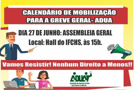Seguindo o calendário de lutas definido pelas Centrais Sindicais para barrar as contrarre